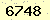 請輸入此驗證碼 : 6748