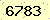請輸入此驗證碼 : 6783