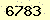 請輸入此驗證碼 : 6783