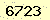請輸入此驗證碼 : 6723