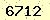 請輸入此驗證碼 : 6712