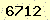 請輸入此驗證碼 : 6712