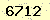 請輸入此驗證碼 : 6712