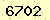 請輸入此驗證碼 : 6702