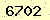 請輸入此驗證碼 : 6702