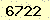 請輸入此驗證碼 : 6722