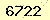 請輸入此驗證碼 : 6722