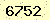請輸入此驗證碼 : 6752