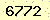 請輸入此驗證碼 : 6772