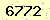 請輸入此驗證碼 : 6772