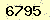 請輸入此驗證碼 : 6795