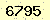 請輸入此驗證碼 : 6795