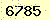 請輸入此驗證碼 : 6785