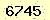 請輸入此驗證碼 : 6745