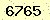 請輸入此驗證碼 : 6765