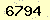 請輸入此驗證碼 : 6794