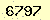請輸入此驗證碼 : 6797