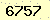 請輸入此驗證碼 : 6757