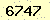 請輸入此驗證碼 : 6747