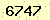 請輸入此驗證碼 : 6747