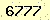 請輸入此驗證碼 : 6777