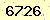 請輸入此驗證碼 : 6726