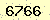 請輸入此驗證碼 : 6766