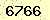 請輸入此驗證碼 : 6766