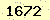 請輸入此驗證碼 : 1672