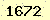 請輸入此驗證碼 : 1672