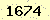 請輸入此驗證碼 : 1674