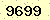 請輸入此驗證碼 : 9699