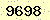 請輸入此驗證碼 : 9698