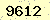 請輸入此驗證碼 : 9612