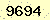請輸入此驗證碼 : 9694