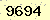 請輸入此驗證碼 : 9694