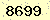 請輸入此驗證碼 : 8699