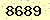 請輸入此驗證碼 : 8689