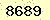 請輸入此驗證碼 : 8689