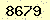 請輸入此驗證碼 : 8679