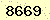 請輸入此驗證碼 : 8669
