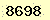 請輸入此驗證碼 : 8698