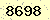 請輸入此驗證碼 : 8698