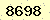 請輸入此驗證碼 : 8698