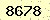 請輸入此驗證碼 : 8678