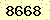 請輸入此驗證碼 : 8668