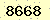 請輸入此驗證碼 : 8668