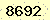 請輸入此驗證碼 : 8692