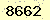 請輸入此驗證碼 : 8662