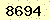 請輸入此驗證碼 : 8694